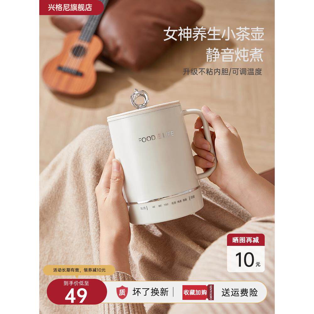 养生壶小型办公室迷你mini煮花茶壶一人用养生杯烧水壶女士小茶壶