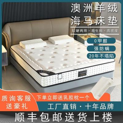 海马床垫十大名牌席梦思软硬弹簧乳胶椰棕酒店租房20cm厚家用软垫