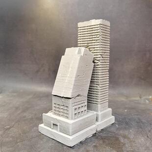 冬官手作 水泥混凝土鱼缸造景石雕像摆件装饰城市废墟巨石阵方缸