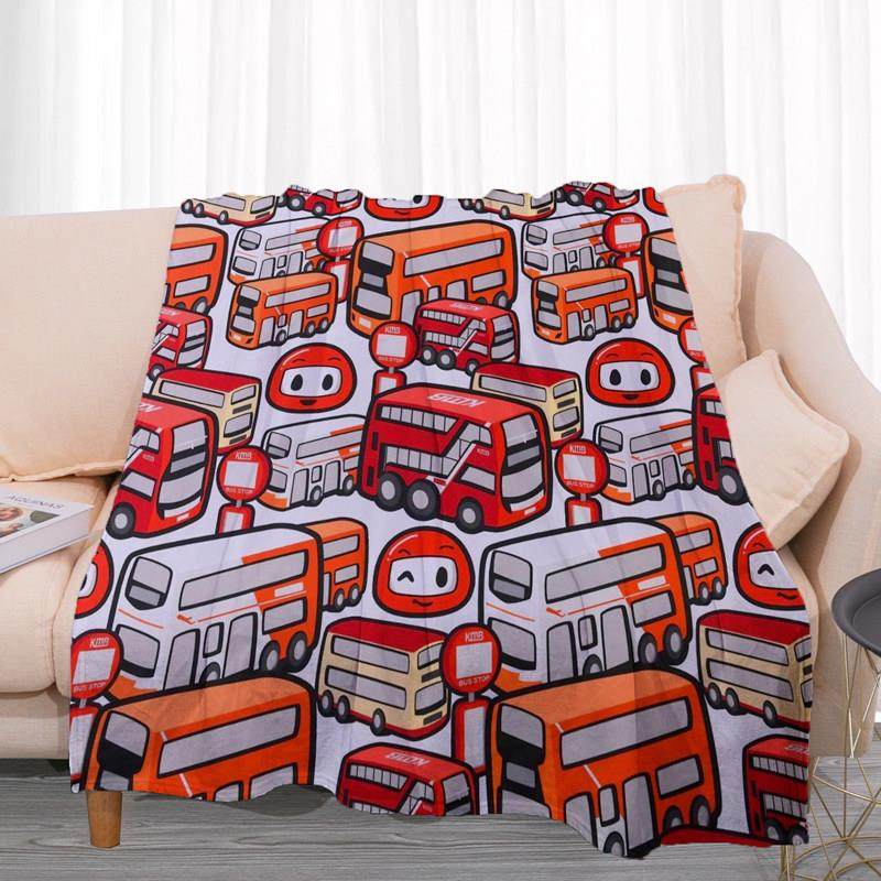 来图定制香港九龙巴士毛毯小汽车空调毯单人儿童男孩午睡保暖盖毯,床上用品,休闲毯/毛毯/绒毯,淘宝优惠券,粉丝福利购,淘宝优惠卷