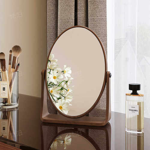 台式桌面简约卧室小镜子化妆品