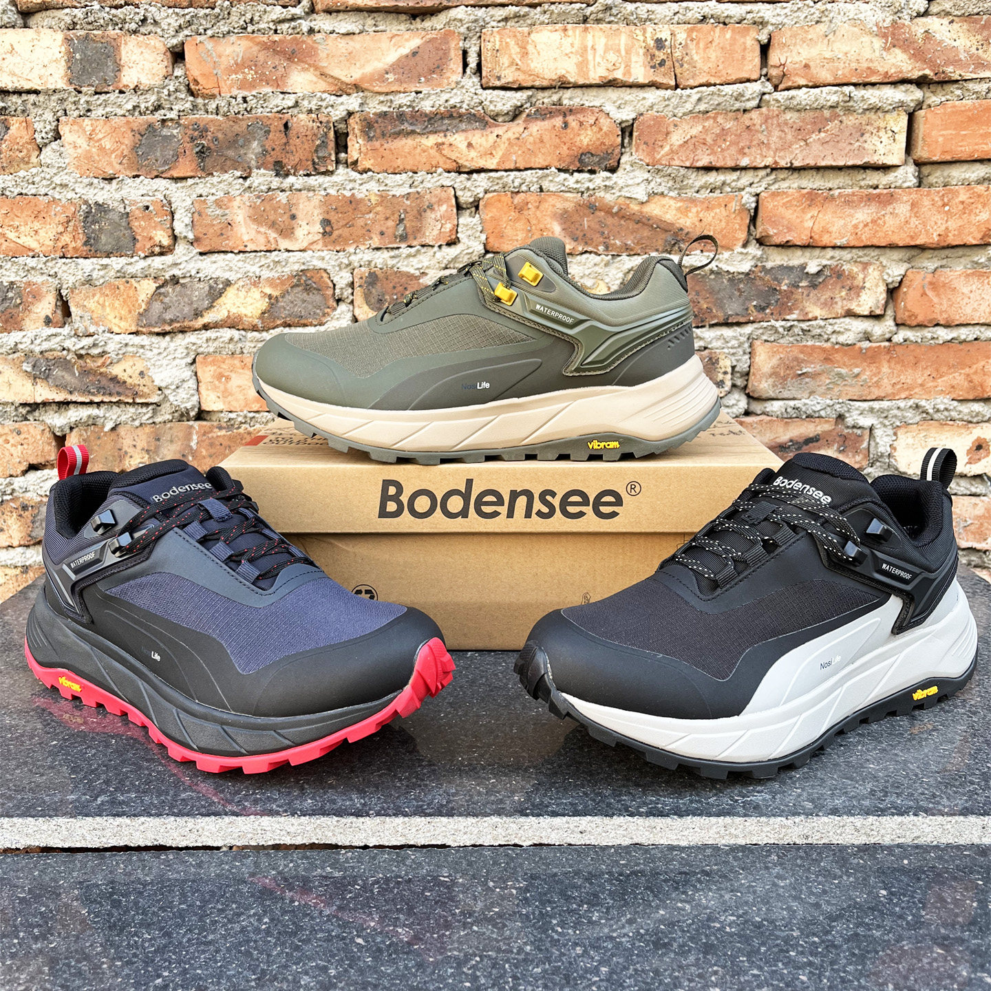 黄金V底全地形vibram徒步登山鞋