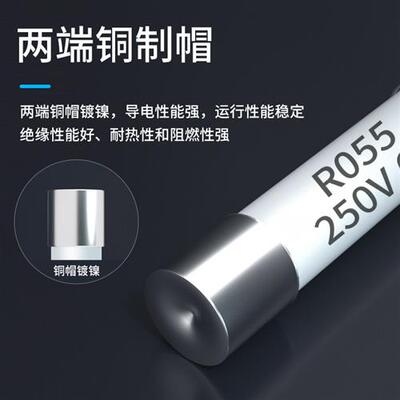RO55 R054 R058陶瓷保险丝管5X25熔断器熔芯6x30 1A2A5A6A10A20A