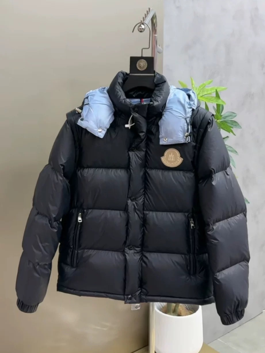 2025新款男士Cyclone羽绒服加厚白鸭绒马甲外套时尚潮流短款上衣