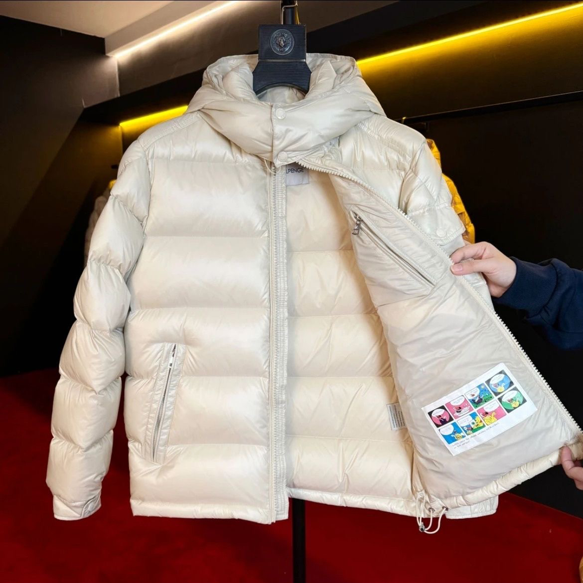 冬季男女羽绒服情侣装加厚短款连帽亮面经典款极寒超厚正品白鸭绒