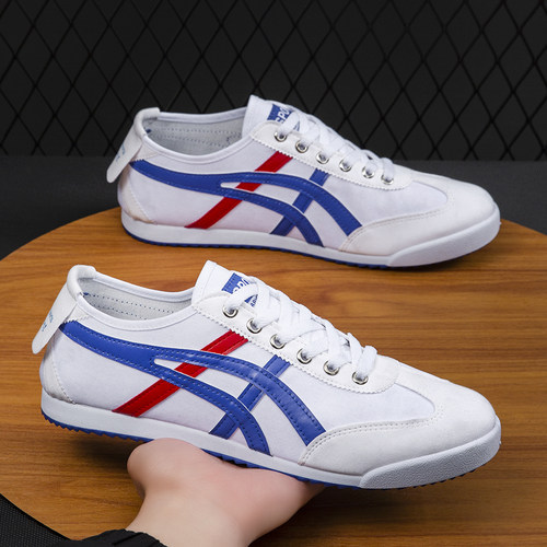 春夏经典阿甘鞋懒人一脚蹬男士ins帆布鞋运动潮流百搭透气休闲鞋