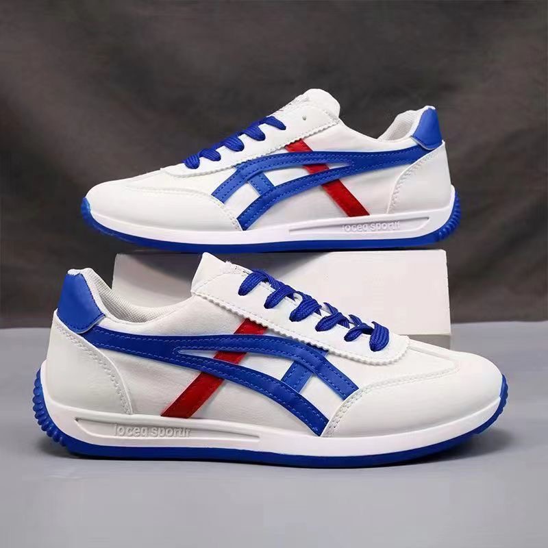 夏秋经典男鞋阿甘鞋休闲轻便百搭小白鞋防滑德训鞋大码帆布运动鞋