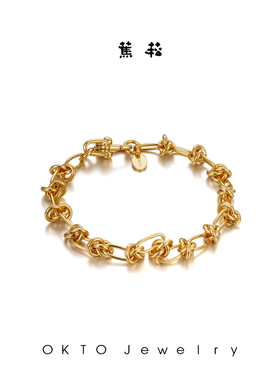 OKTO蕉菘【鎏金系列】古巴手链轻奢高级感手饰小众腕饰女