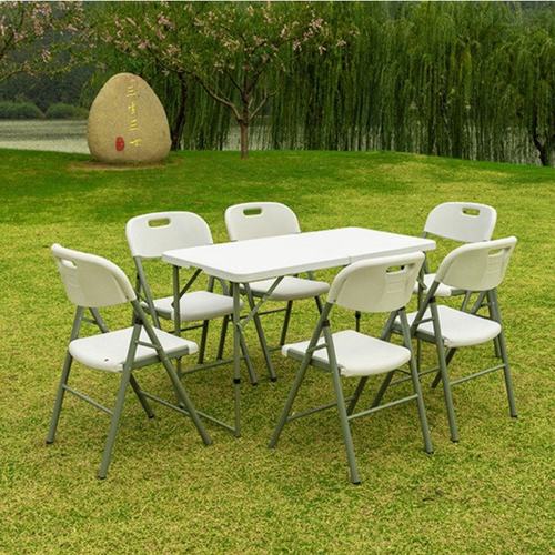 Z122SJ供应吹塑折叠桌便携式会议长条桌简易家用折叠餐桌户外桌