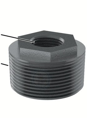 Low-Pressure,Iron,Bushing Adapter,1-1/2Mx1/2F NPT