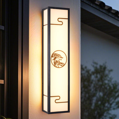 户外壁灯防水室外露台酒店别墅大门外墙柱子灯新中式简约庭院壁灯