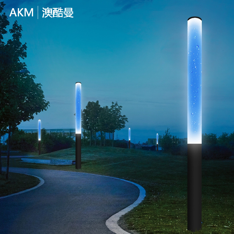 流水泡泡柱户外景观灯柱花园别墅小区路灯草坪庭院灯商圈广场路灯