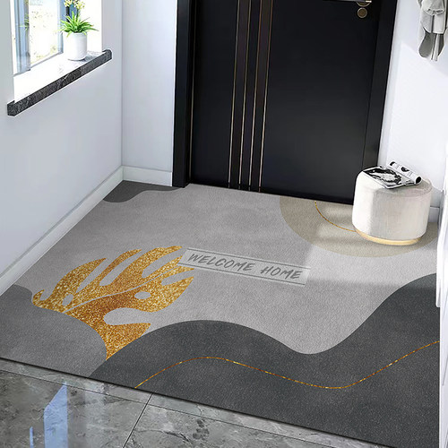 入户门地垫大门口家用防滑脚垫皮革进门门垫可擦免洗pvc玄关地毯