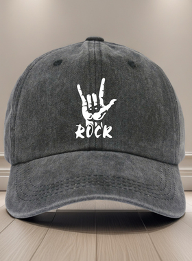 Rock摇滚乐队帽子棒球帽男女潮鸭舌帽时尚个性遮阳帽户外防晒休闲