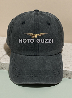 MOTO GUZZI摩托车帽子棒球帽男女潮鸭舌帽遮阳帽户外防晒休
