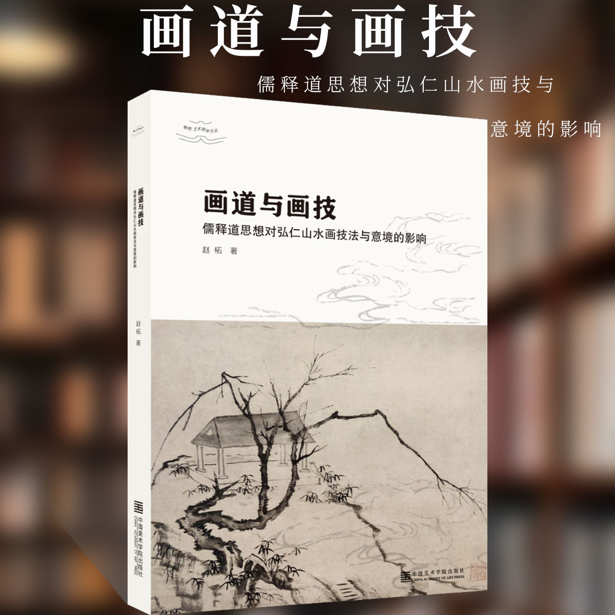 画道与画技:儒释道思想对弘仁山水画技法与意境的影响赵柘著水墨写意山水画临摹技法国画初学者基础入门教程弘仁山水临摹范本艺术