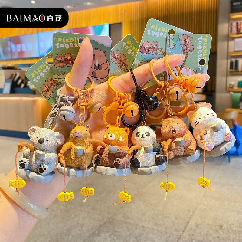 公仔挂件钓鱼百茂原创公仔垂钓