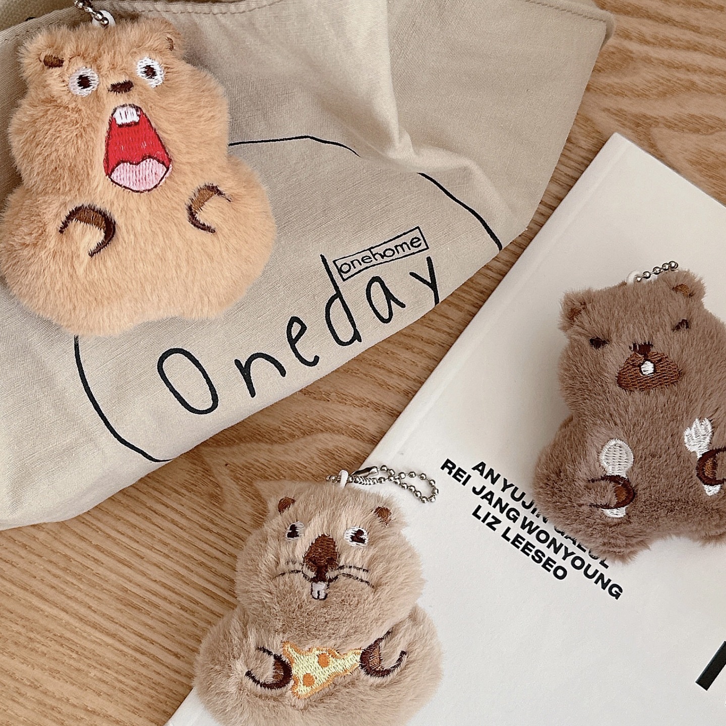 网红土拨鼠毛绒小玩偶挂件社畜惊叫鼠鼠呆萌小公仔钥匙书包挂饰