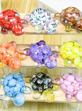 巨无霸夜光流沙乌龟M豆小可爱摆件饰品龟太爷创意手工diy桌面摆件