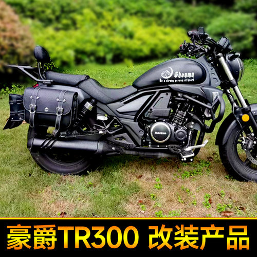 适用TR300改装护r杠边包后货架保护发动机防护折叠防摔杠