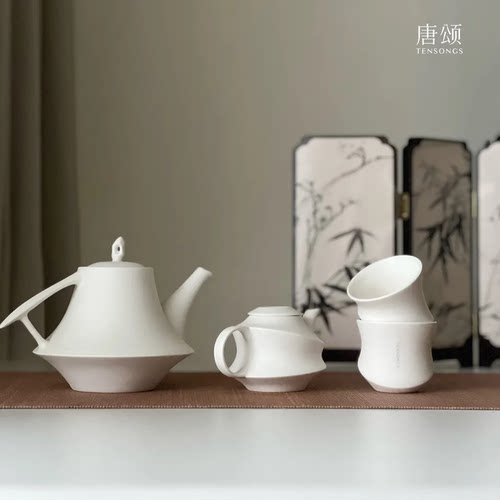 唐颂自竹陶瓷茶具茶壶乔迁生日礼