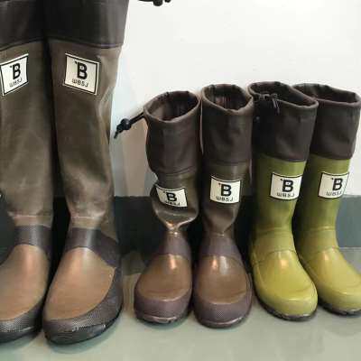 新款野鸟协会雨靴儿童亲子男童童百搭复古长筒靴女雨鞋