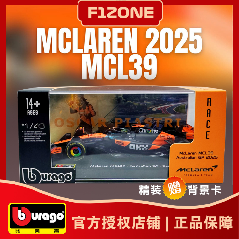 比美高迈凯伦MCL39赛车模型