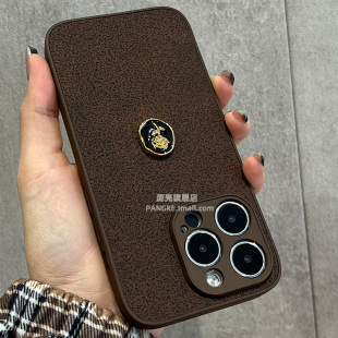 15潮XS简约12软壳11情侣XR女款 庞壳 美德拉风高级感金玫瑰适用苹果15promax手机壳13全包镜头iPhone14pro新款