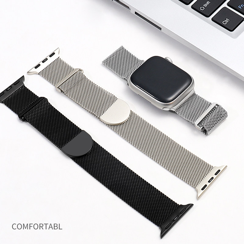 MSSM苹果手表表带适用于iwatchS9/8/7/6/5/4代SE双节磁吸·新款米兰尼斯iwatch表带【38MM-49MM表盘通用】高性价比高么？