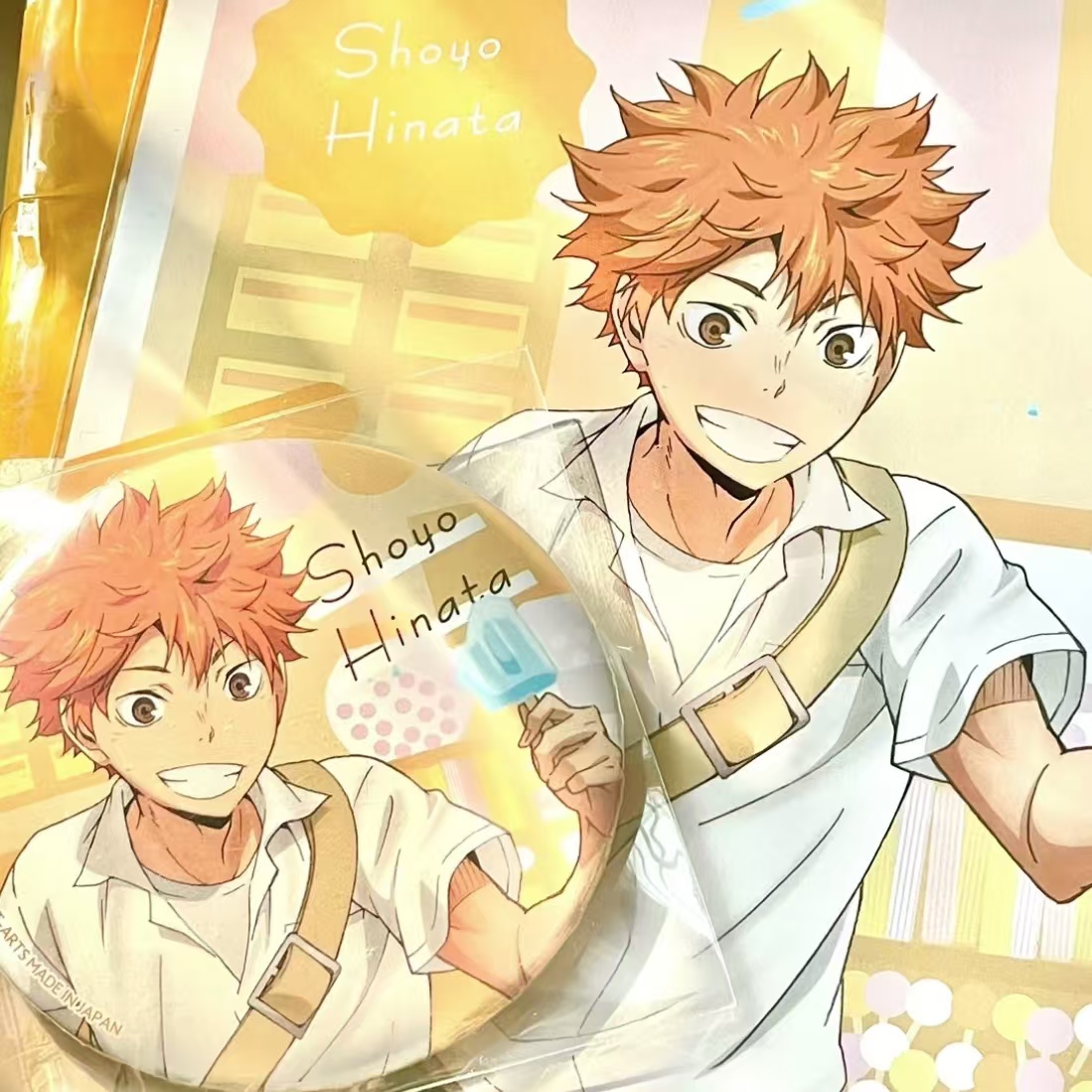 排球少年同人日向翔阳及川彻木兔光太郎动漫周边下校徽章吧唧定制