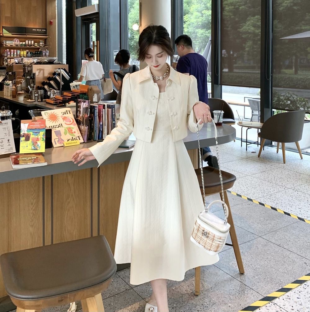 时尚两件套法式小香风套装