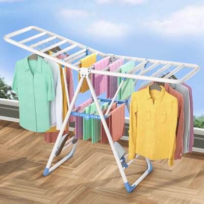 clothes drying rack folding laundry garment dryer hanger衣架