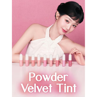 chic韩代菲菲.韩国Amuse Powder Velvet Tint丝绒哑光唇彩唇釉