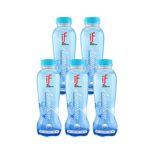 泰国原装 5瓶整箱果汁饮料 进口if香水椰子水100%椰汁0脂0添350ml