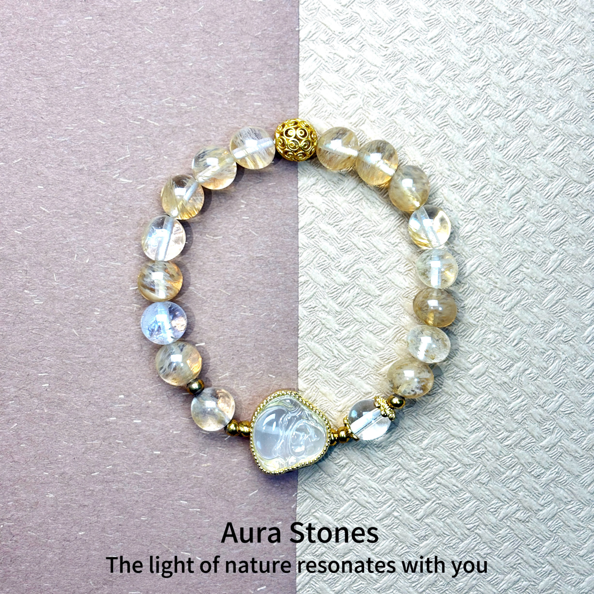 【金佛灵】能量黄水晶手串