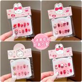 新年卡通新年指甲贴穿戴甲女生可爱精美美甲贴贴片3岁8贴画