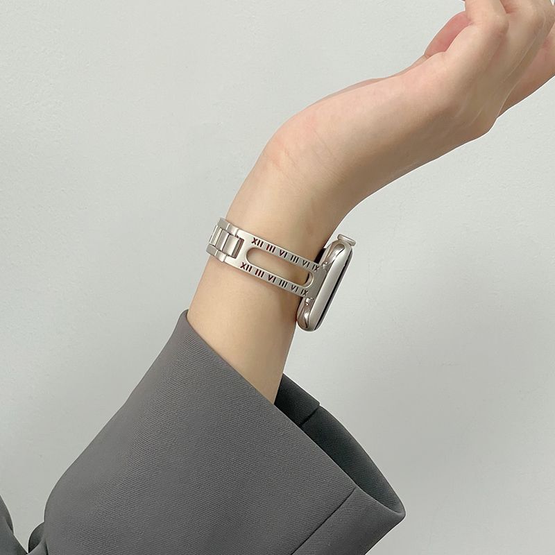 适用华为fit3手表表带金属字母链watchfit2智能fit1运动女生表链