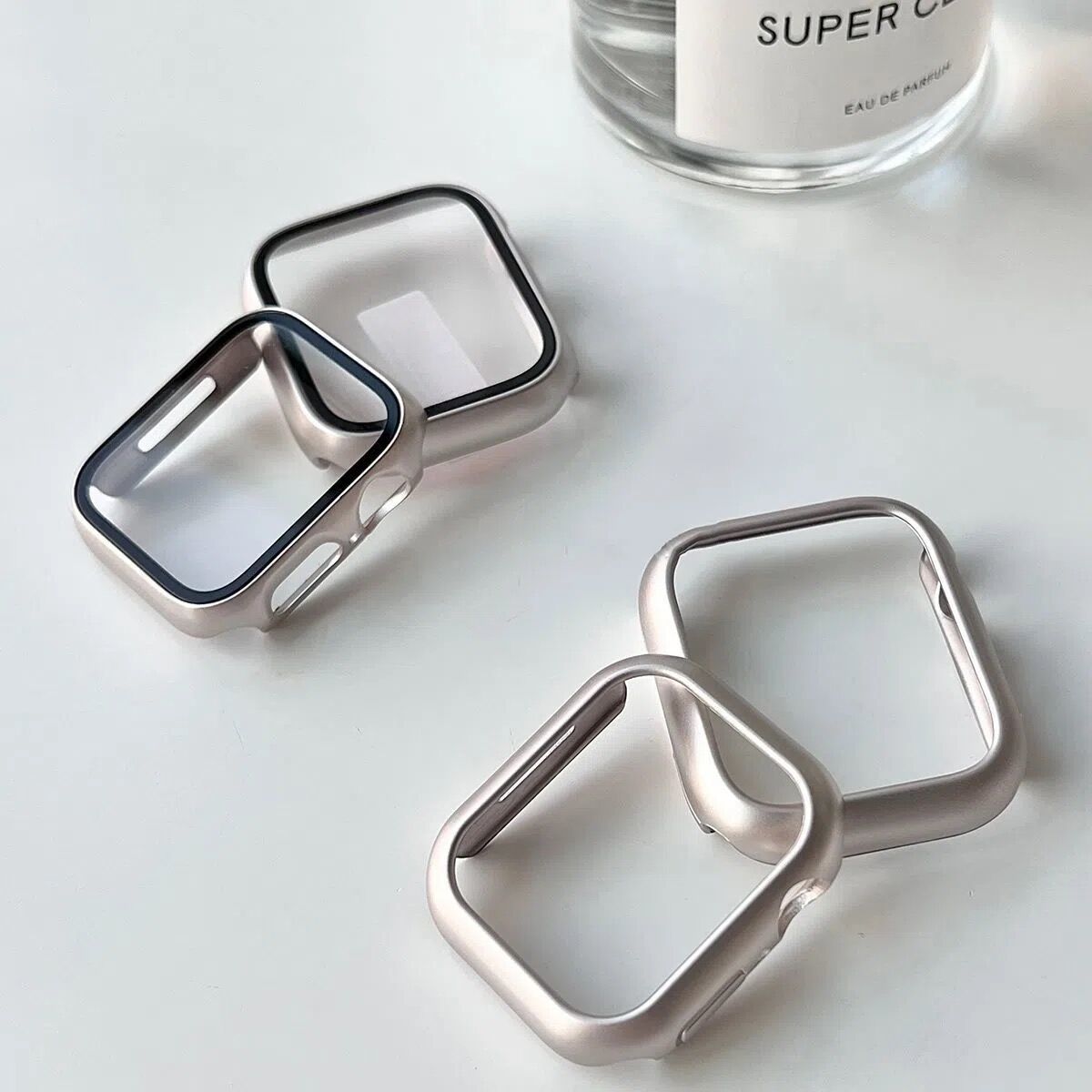 适用星光色适用苹果Applewatch8手表壳iwatch7代654321保护套SE壳