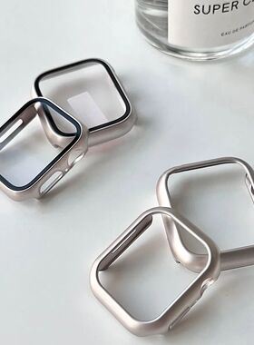 适用星光色适用苹果Applewatch8手表壳iwatch7代654321保护套SE壳