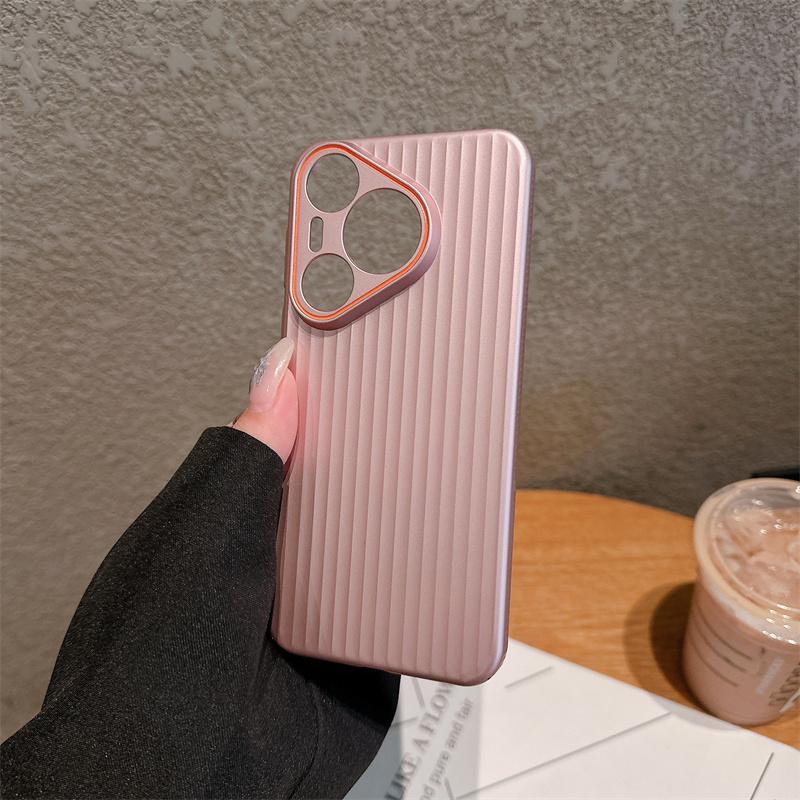 瓦楞防滑适用华为pura70pro手机壳pura70金属漆pc简约ultra硬壳