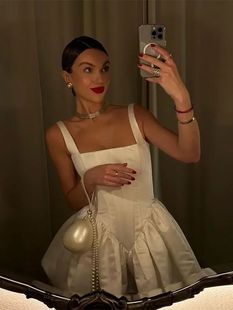 solid women color dress 女缎面纯色吊带连衣裙 suspender Satin