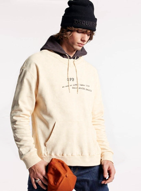 OTB字母Logo款拼接连帽卫衣男士长袖运动时尚户外休闲OTB020015