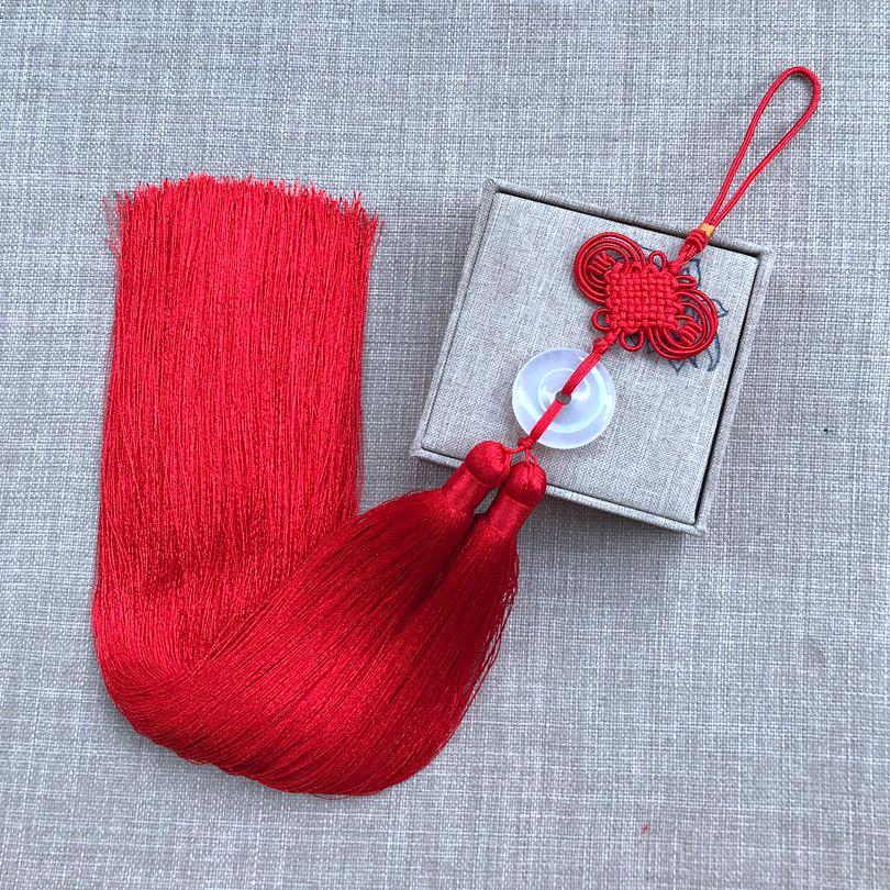 特大成品中国结流苏编织玛瑙平安扣手工艺品挂饰室内挂件新房吊饰