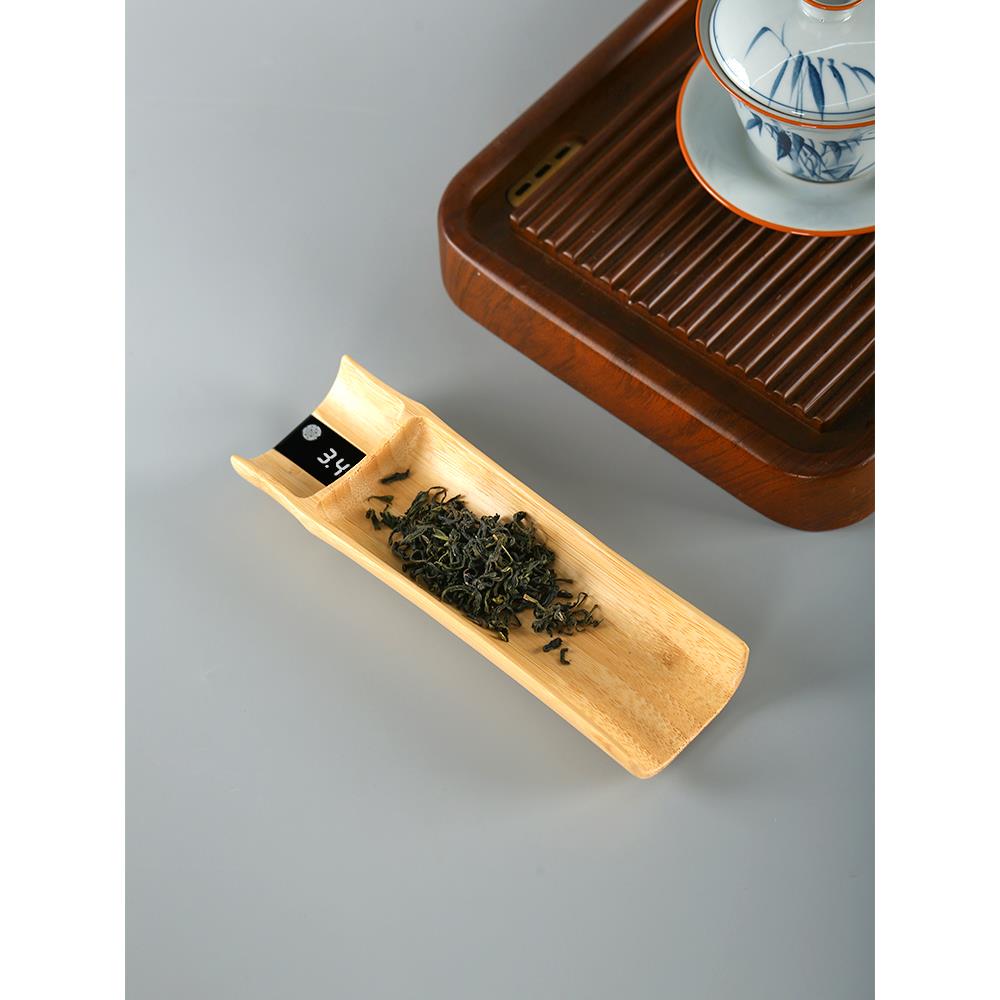 覆古竹实木数字普洱茶秤数字秤重量显示茶具茶莲花茶道配件