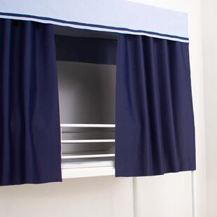 可意学生宿舍床幔上铺上下铺学院风单人帘子强遮光布防尘透气床帘