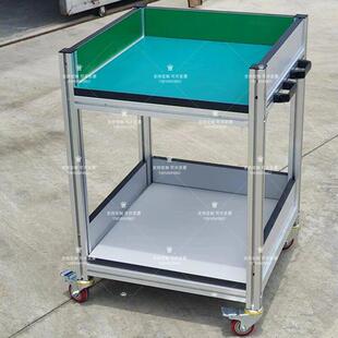 防静电工作台带轮移动周转车流水线操作台双层手推车物料车实验台