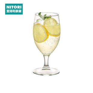 NITORI宜得利家居家用轻奢玻璃多用高脚杯啤酒杯子葡萄酒杯2只装