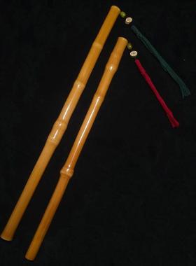 于谦同款实心香竹手持柄高密度红皮旧料实心竹异形柄指针