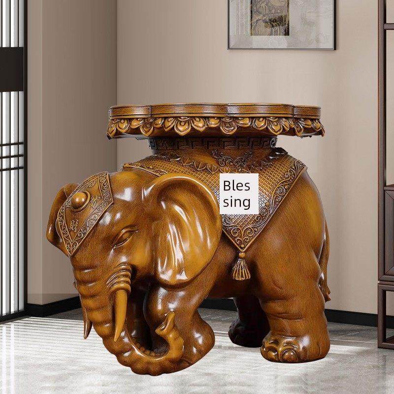 大象凳落地式装饰品客厅换鞋凳储物柜边桌办公室咖啡桌乔迁新家开,家居饰品,落地摆件,淘宝优惠券,粉丝福利购,淘宝优惠卷