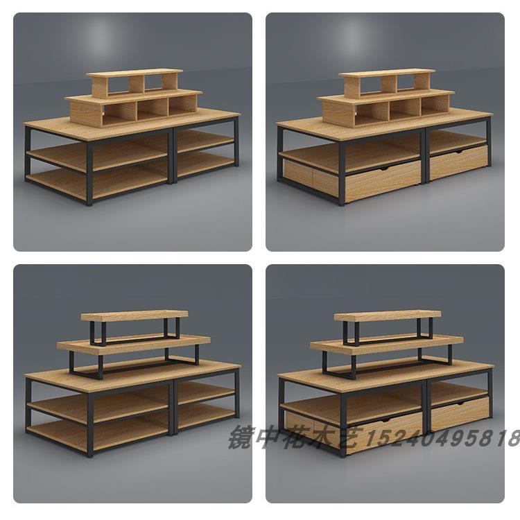 商超货架流水台中岛柜文具饰品母婴宠物店堆头展架展示台中岛桌